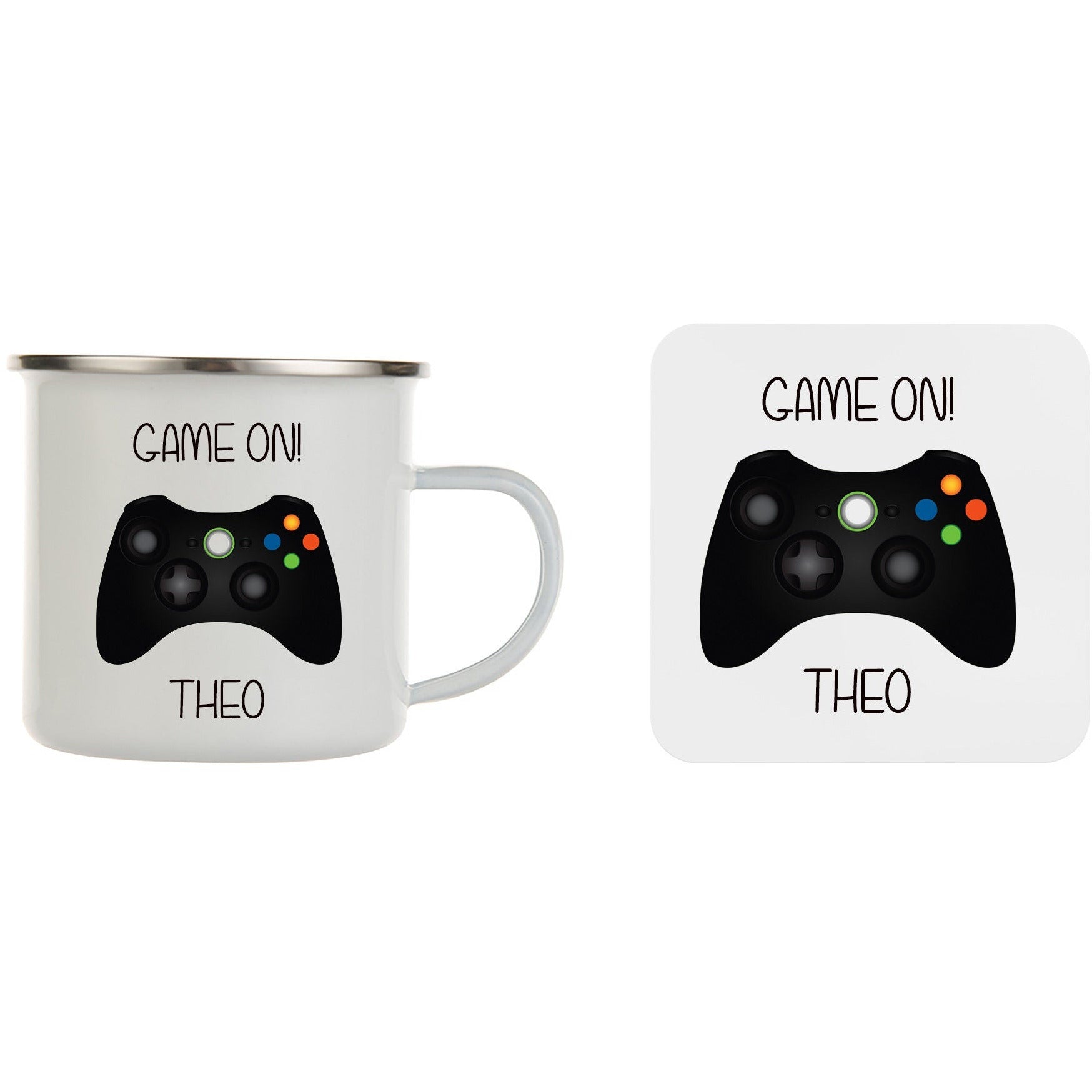 Gamer Gift Mug Coaster Set XBox PS4