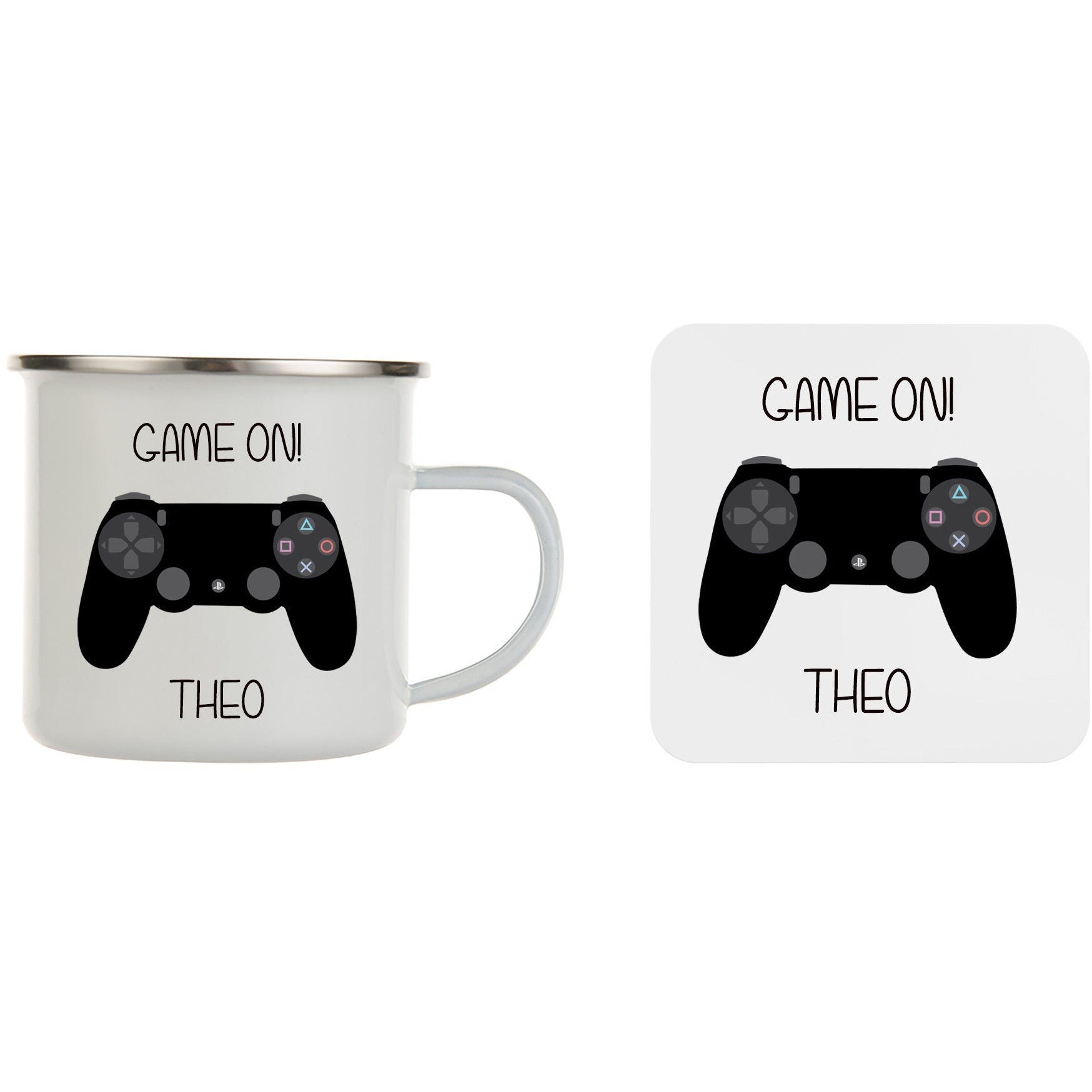 Gamer Gift Mug Coaster Set XBox PS4